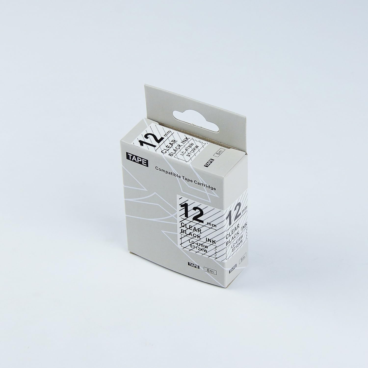 Epson SS-12KW Label Tape 12mm x 8m – Black on White