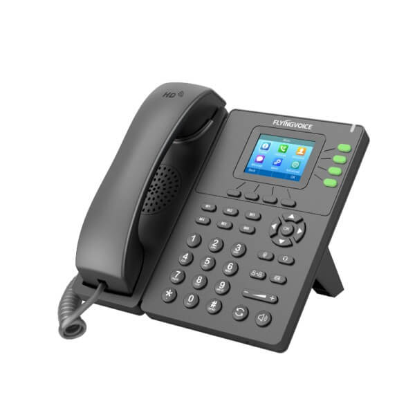 Flyingvoice P21P Business IP Phone: PoE, Wi-Fi, 4 SIP Lines & Color Screen