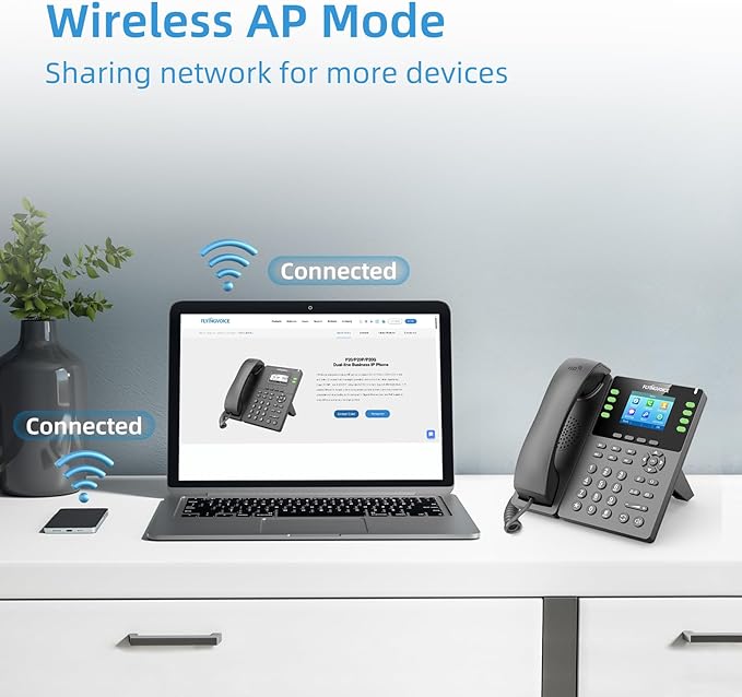Flyingvoice P23G Business IP Phone: 8 SIP Lines, Gigabit PoE & HD Voice