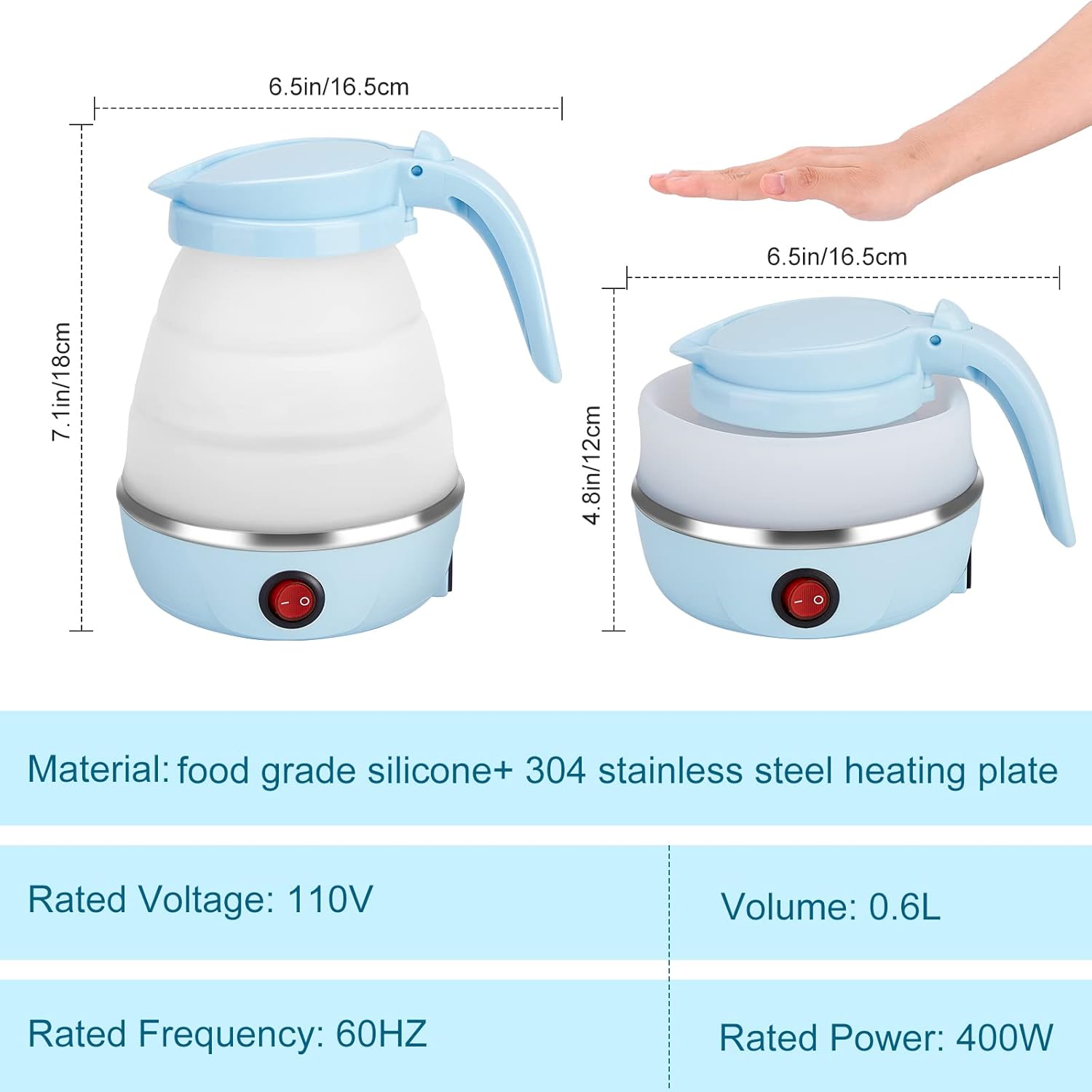 Foldable Travel Electric Kettle Price in Kenya | 600ml Portable Kettle Nairobi