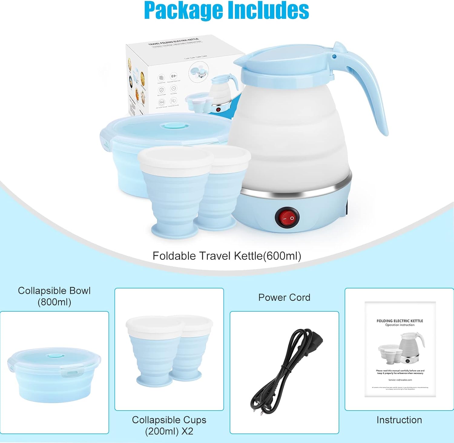 Foldable Travel Electric Kettle Price in Kenya | 600ml Portable Kettle Nairobi