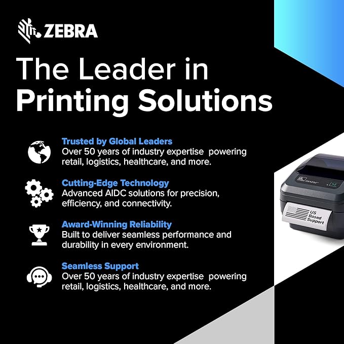 Zebra GK420t Thermal Transfer Desktop Label Printer | 203 DPI