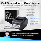 Zebra GK420t Thermal Transfer Desktop Label Printer | 203 DPI