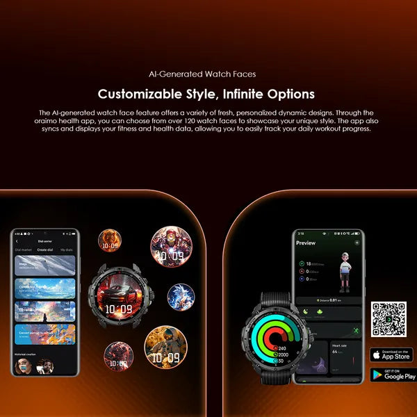 Oraimo Watch GT OSW-852H Price in Kenya | GPS AMOLED Smartwatch