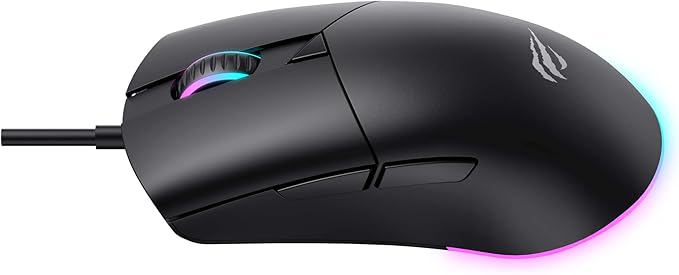 HAVIT MS1038 RGB Gaming Mouse: 8000 DPI, 7 Programmable Buttons, Wired