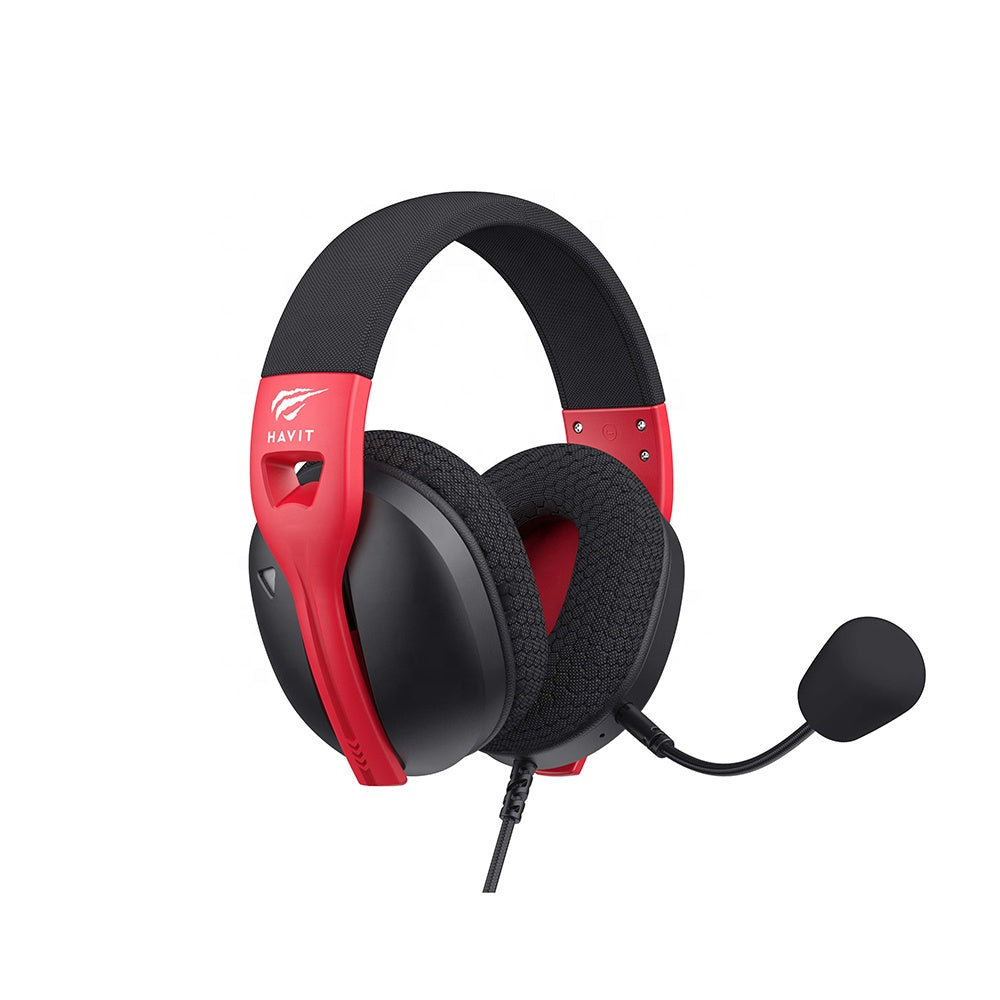 HAVIT Fuxi-H5d Wired Gaming Headset: 50mm Drivers, Detachable Mic, PS5/Xbox/PC Compatible