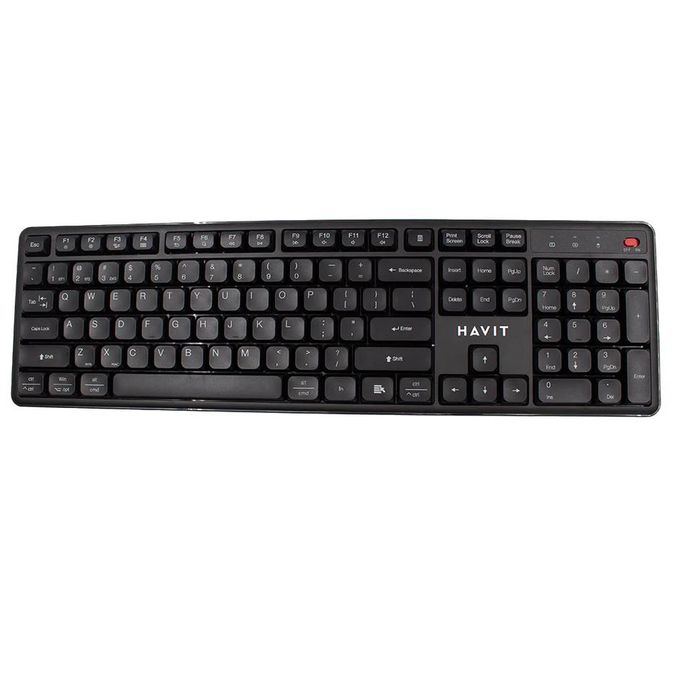 HAVIT KB261WB Dual Mode Wireless Keyboard & Mouse Combo: Bluetooth 5.1 & 2.4G Multi-Device Set