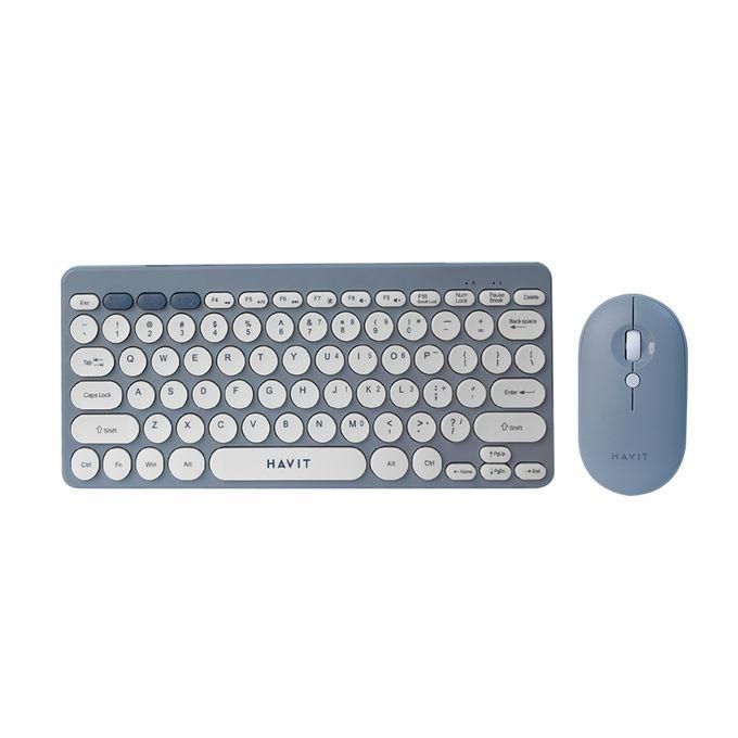 HAVIT KB279GCM Wireless Combo: Full-Size Keyboard & Adjustable DPI Mouse