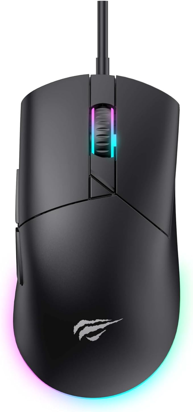HAVIT MS1038 RGB Gaming Mouse: 8000 DPI, 7 Programmable Buttons, Wired