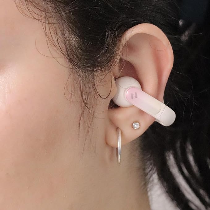 HAVIT TW980 Open-Ear Clip Headphones: Bluetooth V5.3, AI Call Noise Cancelling, IPX4