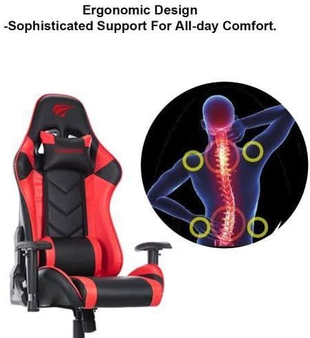 Havit GC932 Gaming Chair - Ergonomic, 2D Armrests, Lumbar & Head Pillows