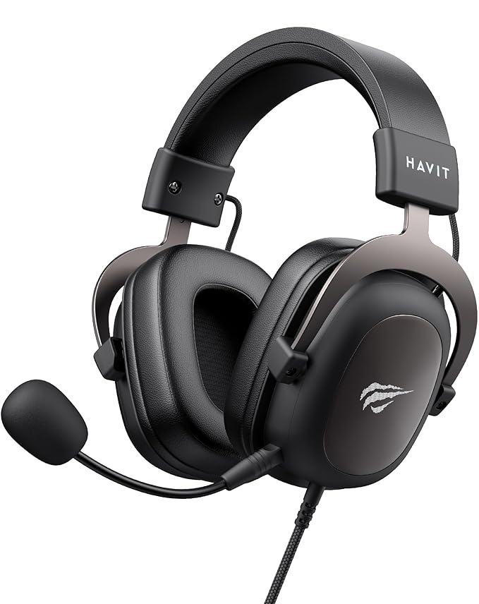Havit H2002D Gaming Headset - 53mm Drivers, Detachable Mic, 3.5mm Jack & PS5