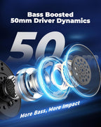 Havit H2002D Gaming Headset - 53mm Drivers, Detachable Mic, 3.5mm Jack & PS5