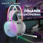 Havit HV-H2037d RGB Gaming Headset - 7.1 Surround Sound, Noise-Cancelling Mic & USB