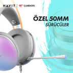 Havit HV-H2037d RGB Gaming Headset - 7.1 Surround Sound, Noise-Cancelling Mic & USB