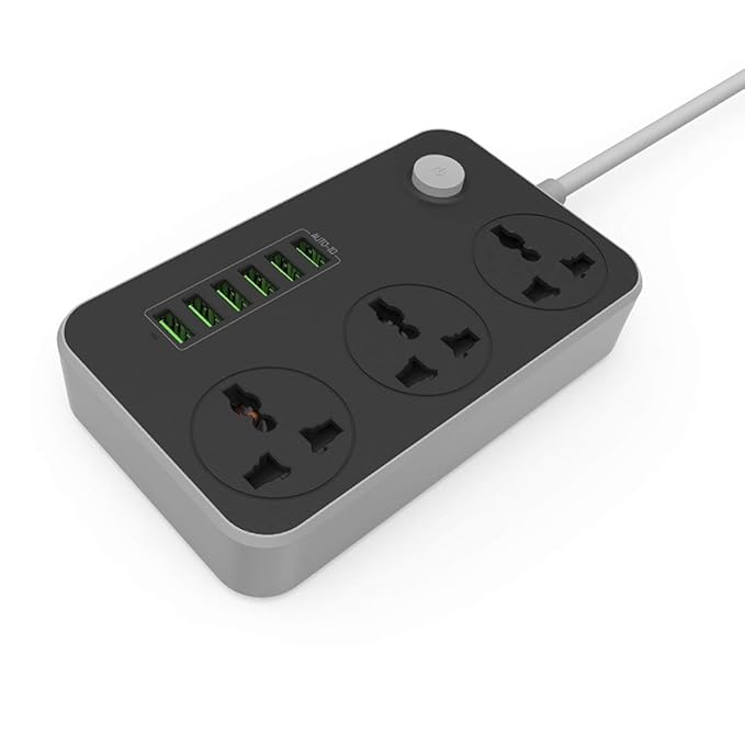 LDNIO SC3604 Power Strip | 3 Outlets + 6 USB Charging Ports