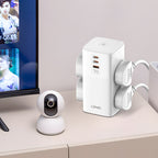 LDNIO SC4383 Tower Power Strip | 4 Outlets + USB-C PD & QC 3.0