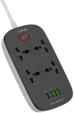 LDNIO SC4407 Power Strip | 4 Outlets + 4 USB Ports with 18W QC Fast Charging