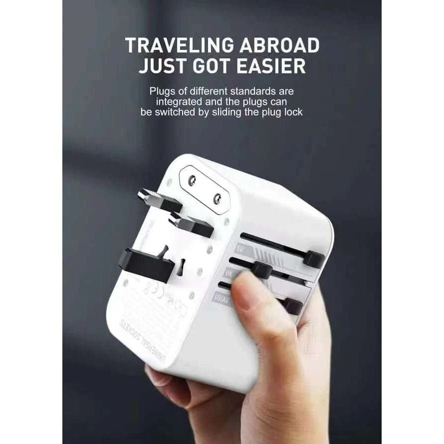LDNIO Z8 45W GaN Universal Travel Adapter with USB-C & USB-A Ports