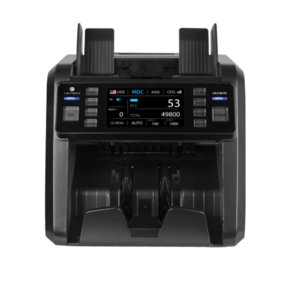 Light Wave LW-CCM-701 Touch Screen Cash Counting Machine – Dual CIS Detection, Multi-Interface, Automatic & Manual Modes
