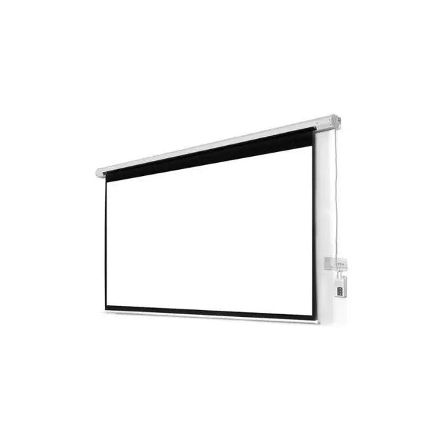 Light Wave LW-EPS-200E Electric Projector Screen – 200x200cm, RF Remote Control, Wall & Ceiling Mount, Auto Locking System