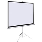 Light Wave TPS-200T Tripod Projector Screen – 200x200cm, 360° Rotation, PVC Canvas, Retractable