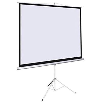 Light Wave TPS-200T Tripod Projector Screen – 200x200cm, 360° Rotation, PVC Canvas, Retractable