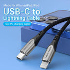 Vention USB-C to Lightning Cable 1.5M Price in Kenya | MFi Certified Gray