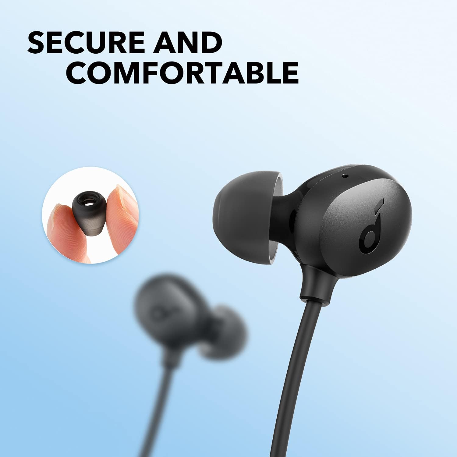 Anker Soundcore Life U2i Wireless Neckband Headphones | Upgraded 22H Playtime & AI-Enhanced Calls