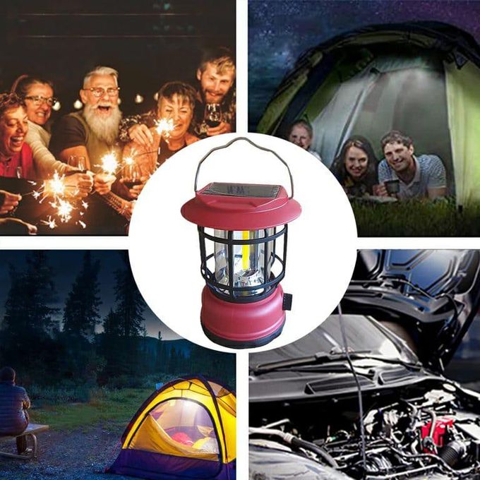 Portable Solar & USB Emergency Light | 50m² Coverage | Waterproof