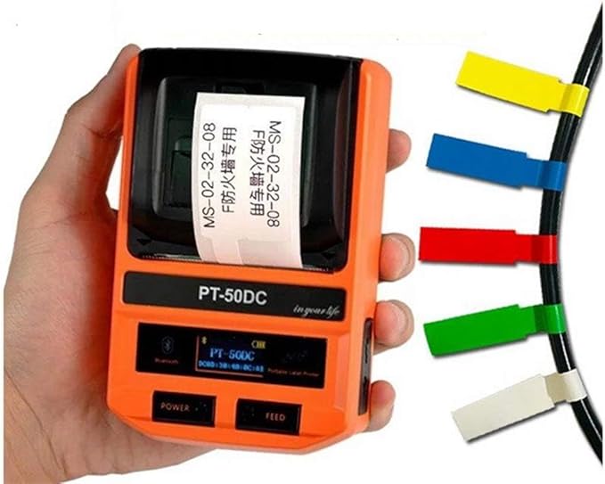 Puty PT-50DC Handheld Thermal Label Printer – Portable Bluetooth Label Maker