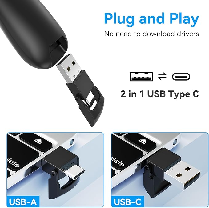 Logitech R500s Laser Presenter: Bluetooth/USB, 20m Range & Custom App