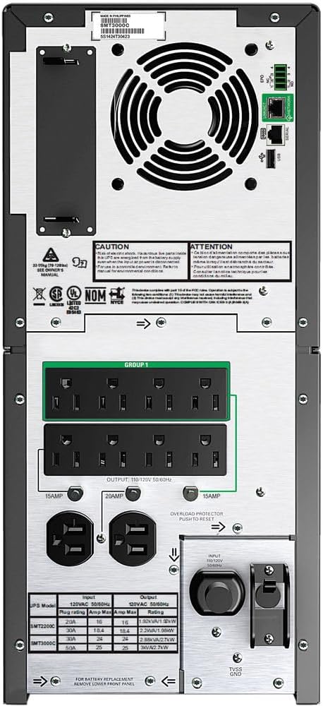APC Smart-UPS C 3000VA / 2100W Line-Interactive UPS | Pure Sine Wave & AVR (SMC3000I)