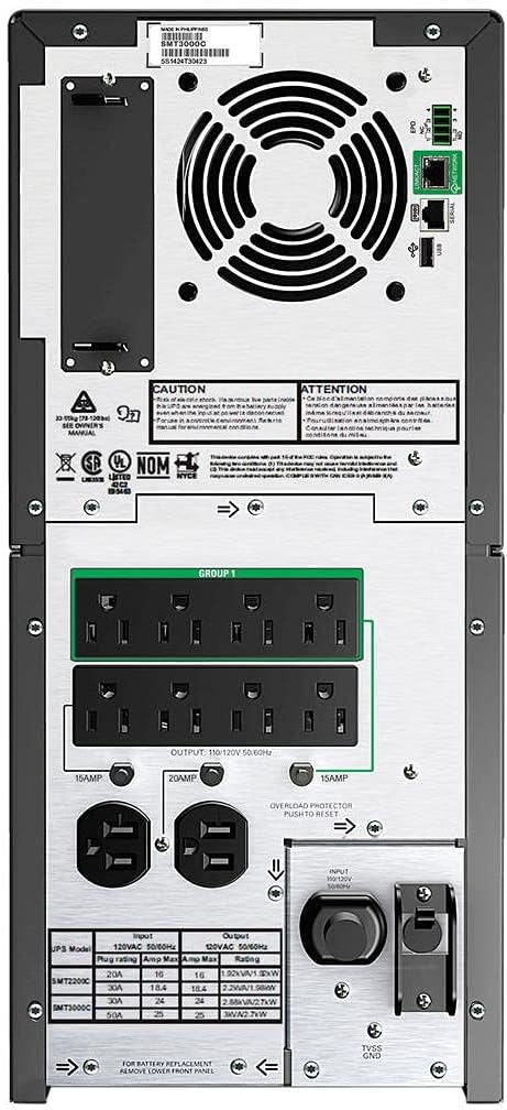 APC Smart-UPS 3000VA/2700W Tower UPS | Pure Sine Wave, AVR & Cloud Monitoring (SMT3000IC)