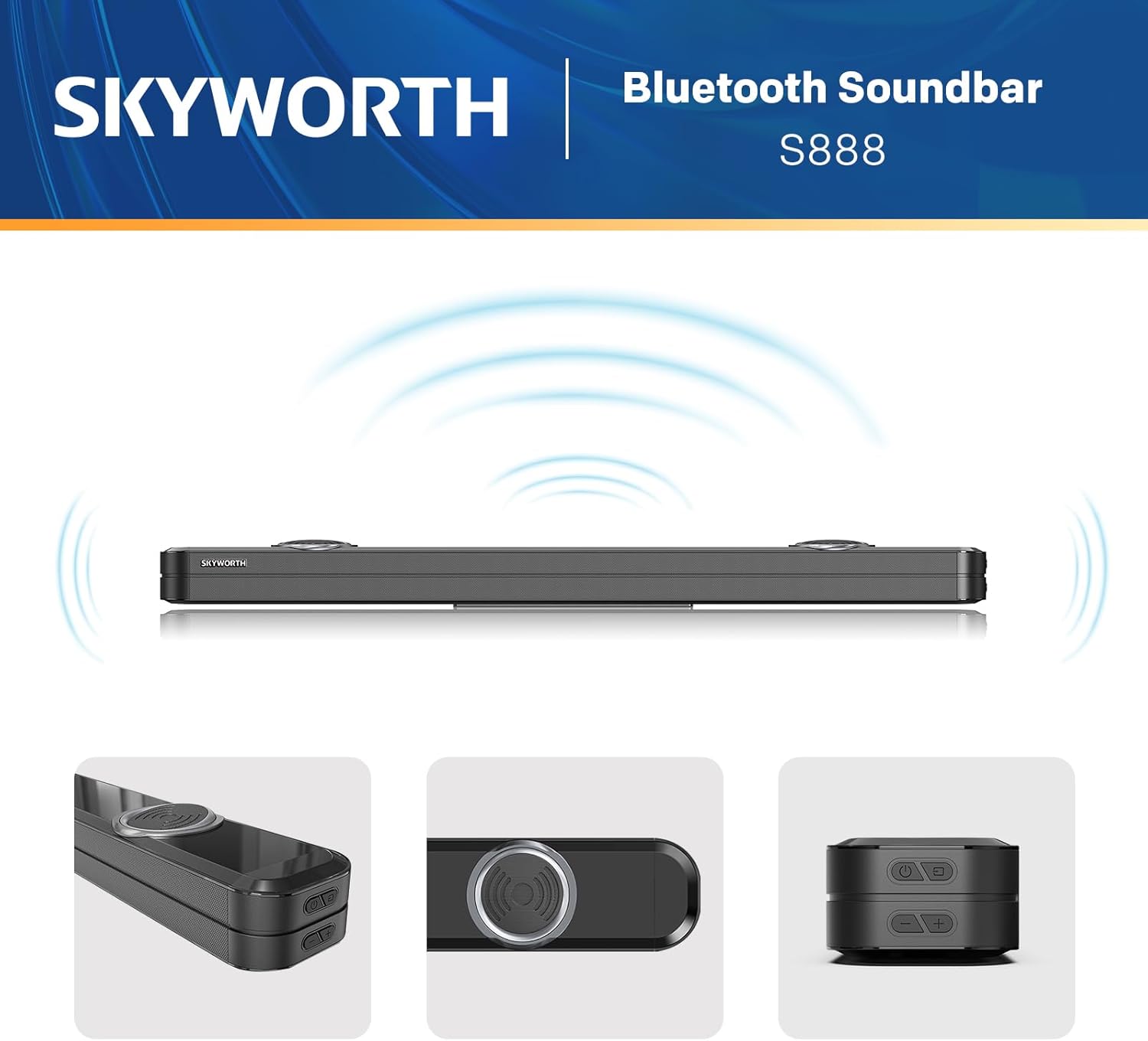 Skyworth  S5888 2.2Ch 300W Soundbar Price in Kenya | Dual Built-in Subwoofers