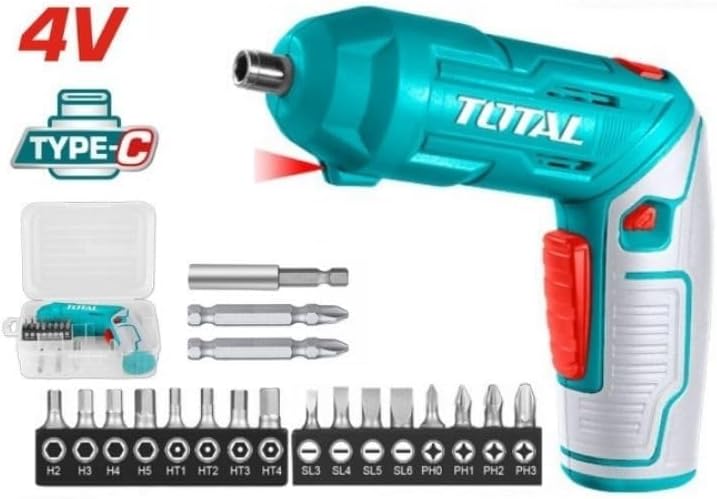 TOTAL TSDLI0442 4V Cordless Screwdriver Price in Kenya | USB-C Rechargeable