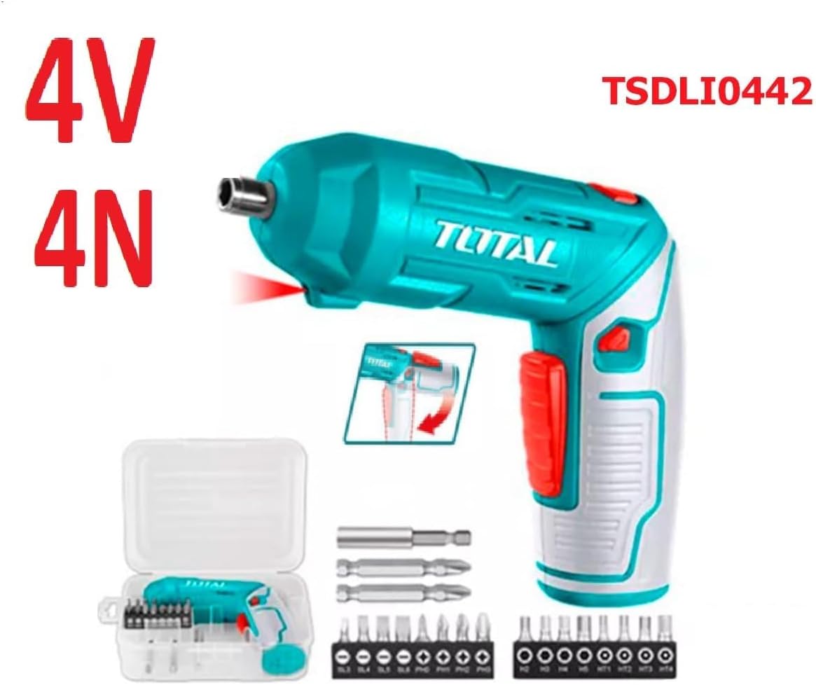 TOTAL TSDLI0442 4V Cordless Screwdriver Price in Kenya | USB-C Rechargeable