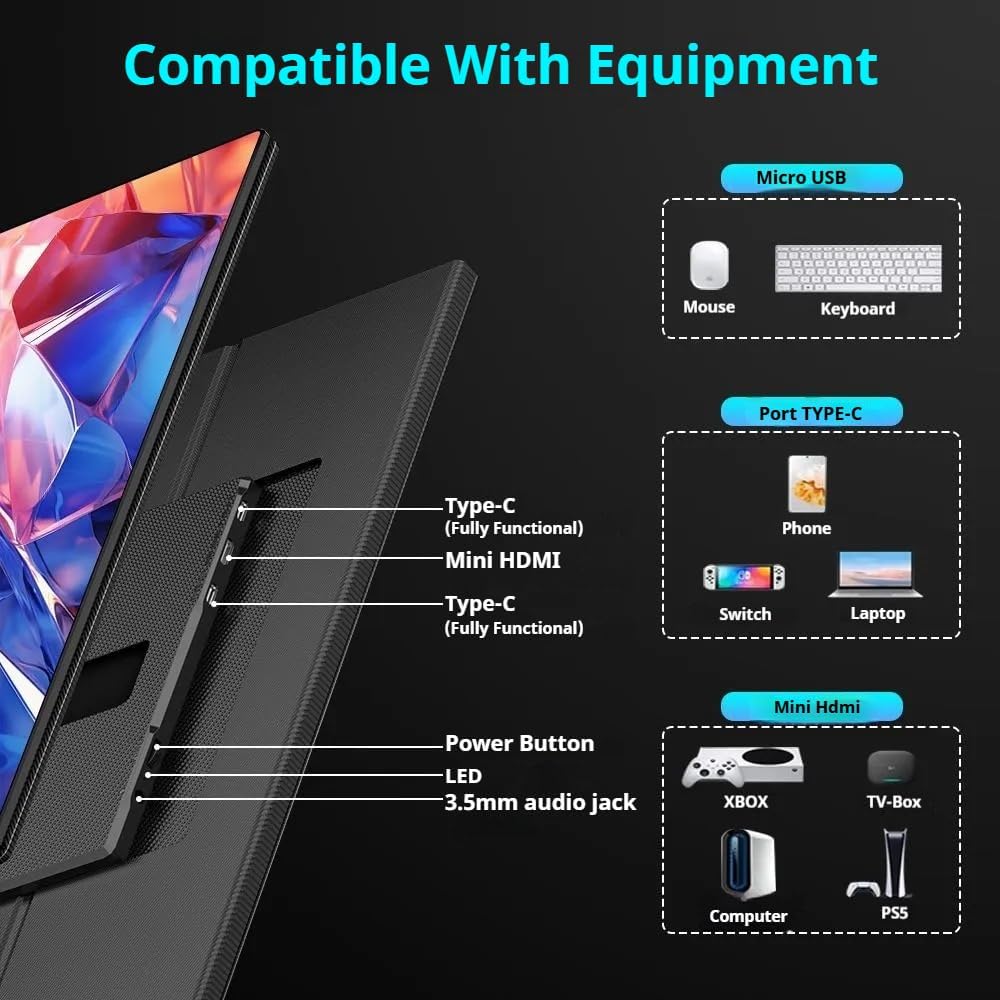 V2com P4 Portable Monitor Price in Kenya | 15.6" FHD Screen Extender Nairobi