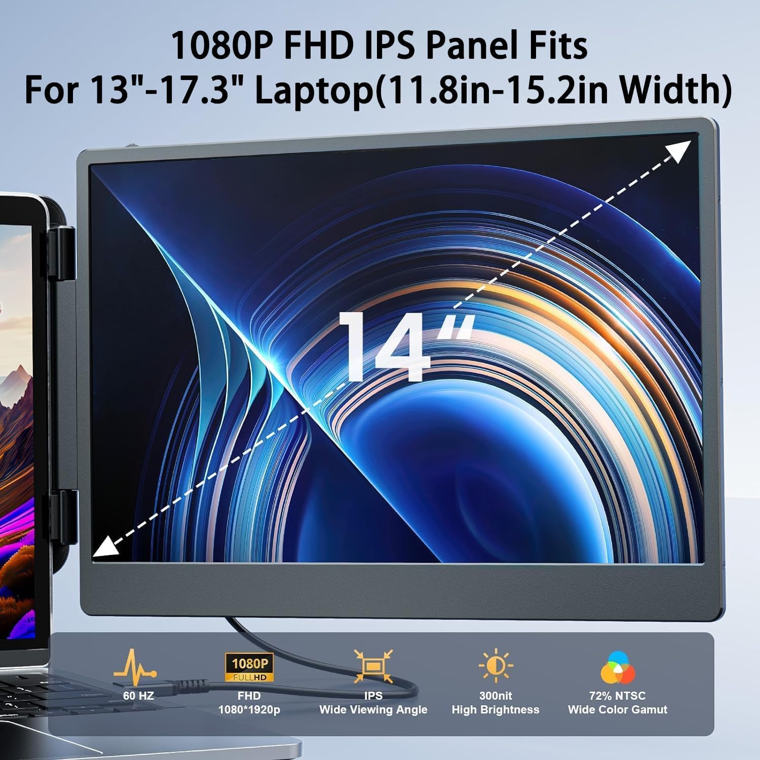 V2com S1 Screen Extender Price in Kenya | 14" Portable Dual Monitor