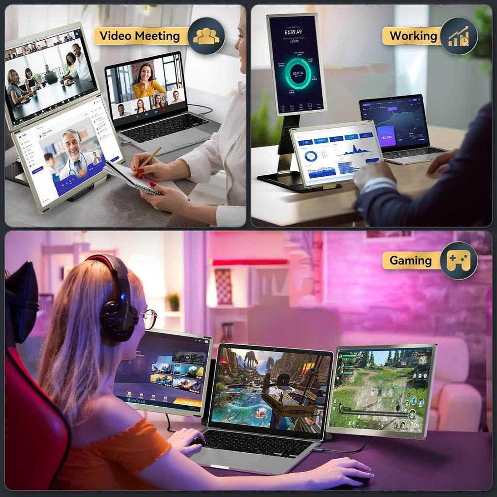 V2com S6 Triple Screen Extender Price in Kenya | 15.6" Portable Dual Monitors