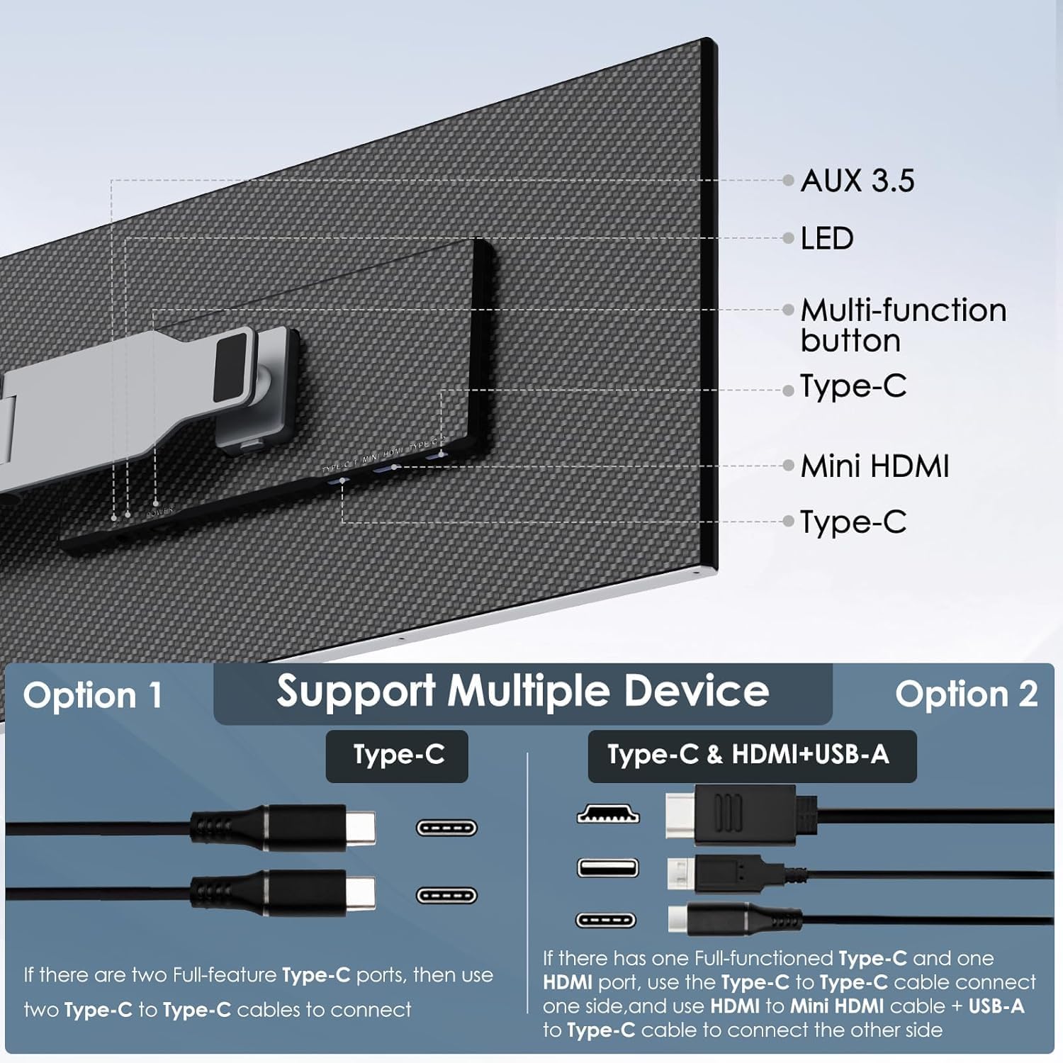 V2com Z2 Triple Screen Extender Price in Kenya | 15.6" Nitrogen Lift Monitor