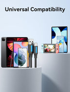 Vention USB-A to USB-C Cable 1M – Fast Charging & Data Sync (Black PVC)