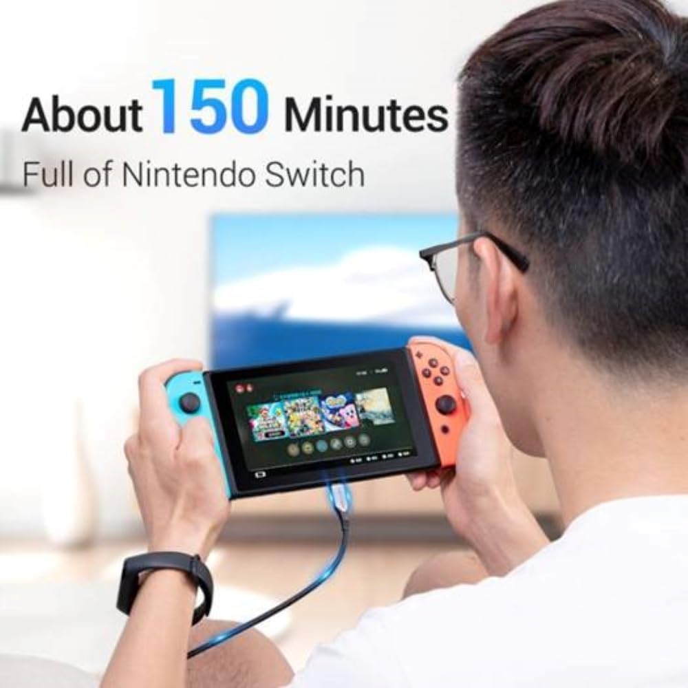 Vention USB-C to USB-C 3.1 Cable 1M – Cotton Braided Fast Charging & Data Transfer (Gray)