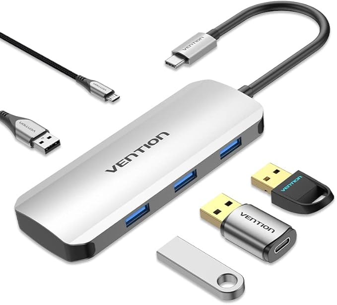 Vention USB 3.0 to Gigabit Ethernet Adapter – 0.15M Gray Aluminum Alloy