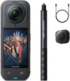 Insta360 X5 8K 360 Action Camera: Dual 1/1.28" Sensor, Replaceable Lenses & PureVideo