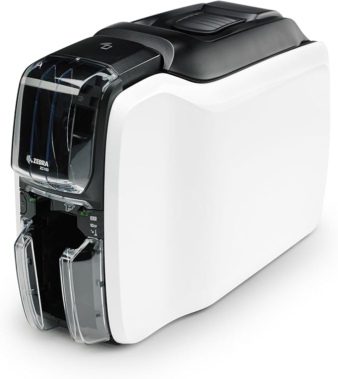 Zebra ZC100 Single-Sided ID Card Printer - Easy, Fast & Compact