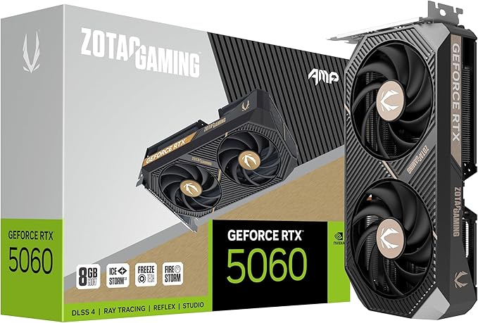 ZOTAC GAMING GeForce RTX 5060 Twin Edge | 8GB GDDR7 Gaming Graphics Card