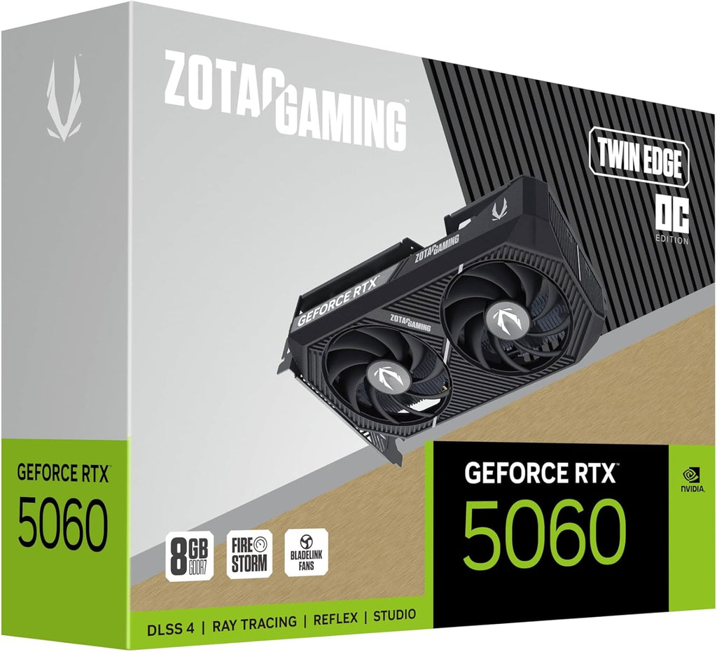 ZOTAC GAMING GeForce RTX 5060 Twin Edge | 8GB GDDR7 Gaming Graphics Card