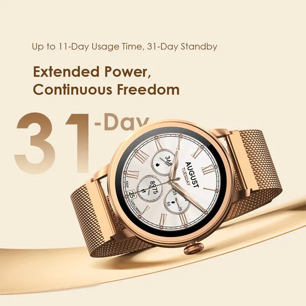 Oraimo Watch Muse OSW-831N | 1.32" AMOLED Smartwatch with 2 Straps & IP68 Waterproof